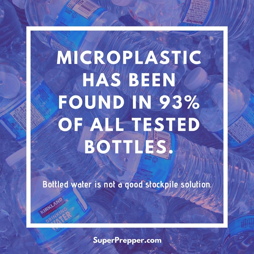 The leeching of plastics into water is why packaged water has an expiration date.