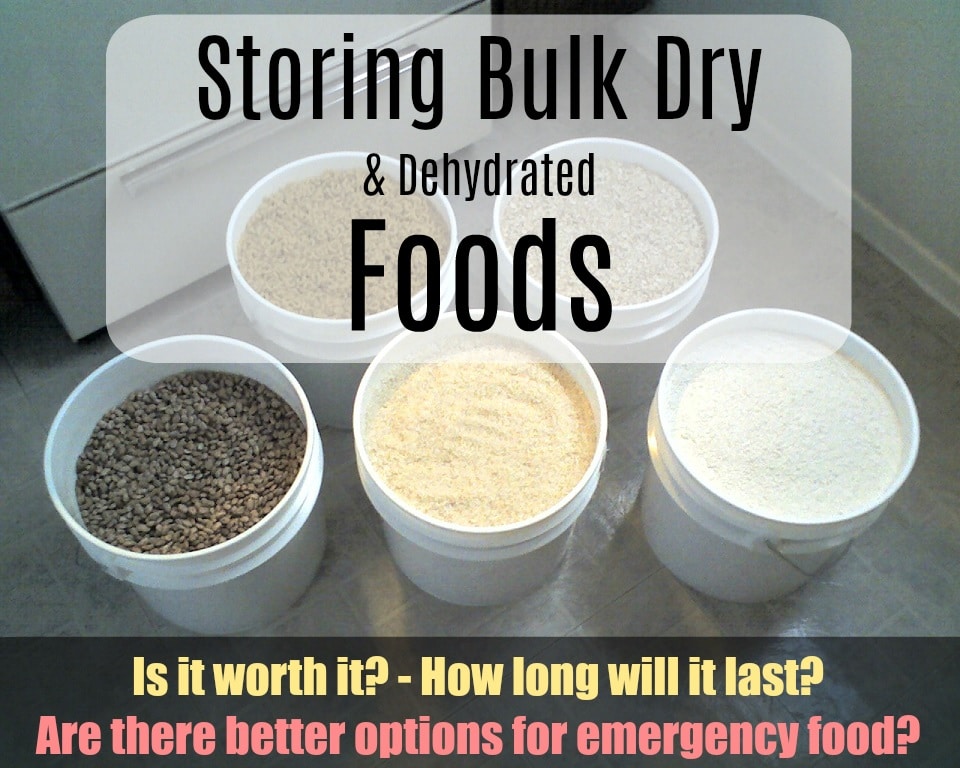 How cheap is storing bulk dry and dehydrated foods?