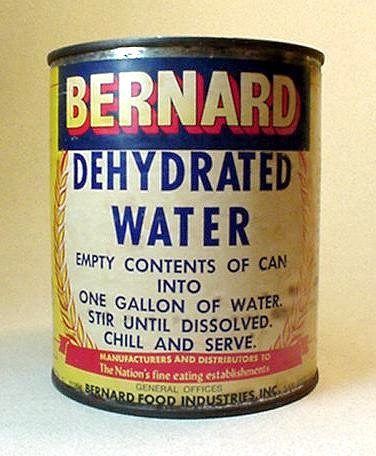 Dehydrated water